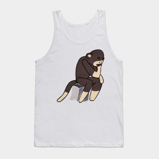 Sock Monkey Thinking Tank Top